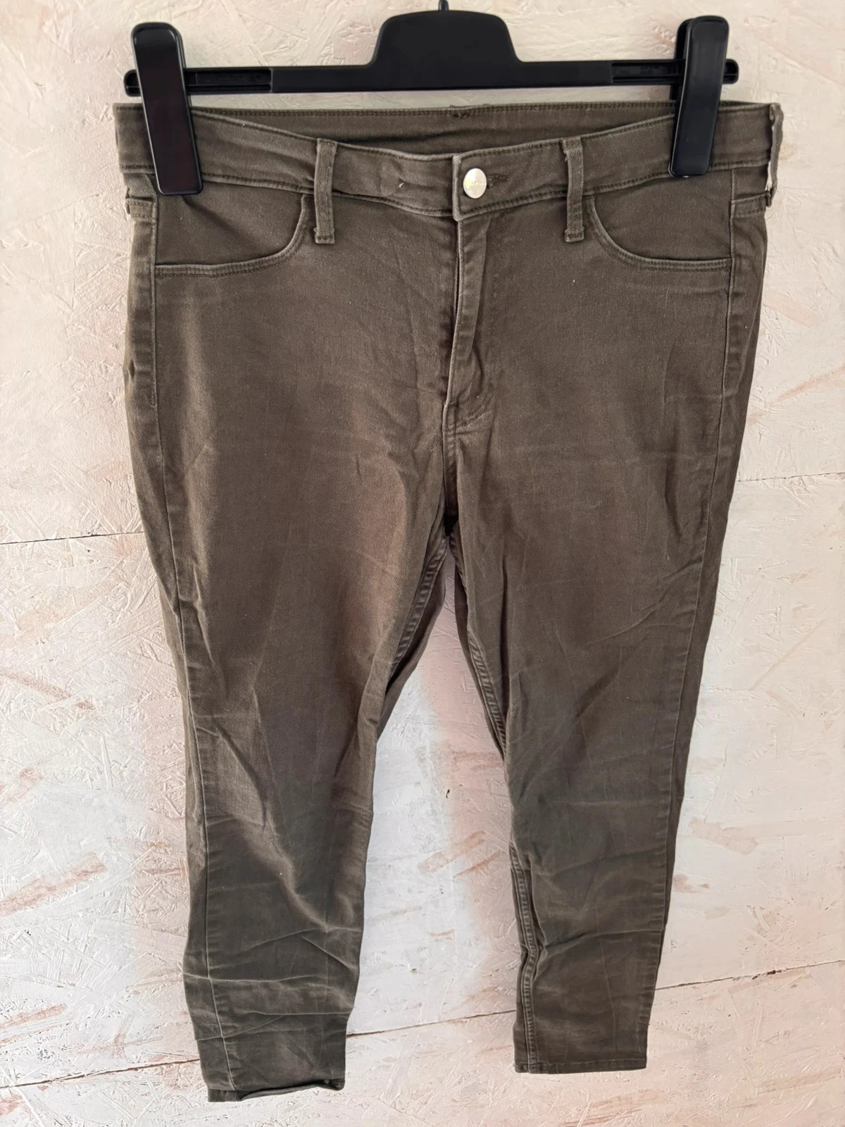 Khaki H&M Skinny Jean Pants (&Denim) Size 38 (US 29) Very Good Condition – photo 3